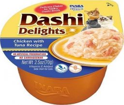  Inaba Foods Inaba DASHI uzupełniająca karma dla kota- bulion o smaku kurczaka i tuńczyka 70 g
