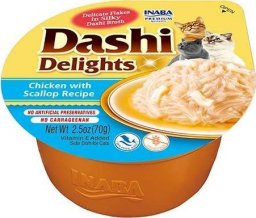  Inaba Foods Inaba DASHI uzupełniająca karma dla kota- bulion o smaku kurczaka i przegrzebki 70 g