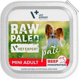  Raw Paleo Vetexpert RAW PALEO PATE MINI adult beef 150g - wołowina tacka
