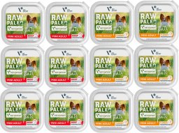  Raw Paleo Vetexpert RAW PALEO PATE MINI Mix Wołowina+Indyk - 12x 150g