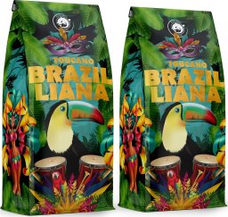 Kawa ziarnista Blue Orca Coffee KAWA ZIARNISTA BRAZILLIANA TOUCANO - 2x1KG Świeżo Palona - 100% ARABICA
