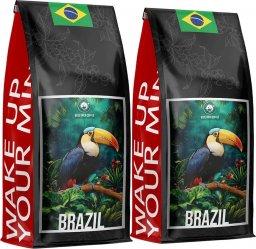 Kawa ziarnista Blue Orca Coffee Kawa ZIARNISTA BRAZYLIA 2kg - ŚWIEŻO PALONA 100% ARABICA - BLUE ORCA COFFEE