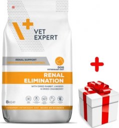 VET EXPERT VETEXPERT Dog Renal Elimination 8kg + niespodzianka dla psa GRATIS!