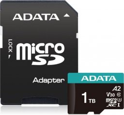 Karta ADATA Premier Pro MicroSDXC 1 TB Class 10 UHS-I/U3 A2 V30 (AUSDX1TUI3V30SA2-RA1)
