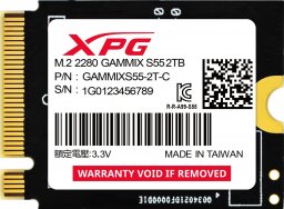 Dysk SSD ADATA Gammix S55 2TB M.2 2230 PCI-E x4 Gen4 NVMe (SGAMMIXS55-2T-C)