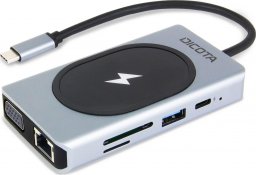 HUB USB Dicota Hub USB-C 10 w 1 Charging 4K PD 100W