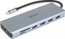 Stacja/replikator Dicota Stacja dokujšca USB-C 13 w 1 Dock 4K HDMI/DP PD 100W