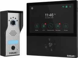  Evolveo EVOLVEO DoorPhone AHD7, Sada domácího WiFi videotelefonu s ovládáním brány nebo dveří černý monitor