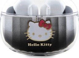 Słuchawki Hello Kitty Hello Kitty Bluetooth Headphones HKTWSHDGKEK TWS + Docking Station black/black Gradient Electroplating Logo