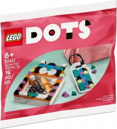  LEGO Dots Tacka w kształcie zwierzaka i zawieszka na torbę (30637)