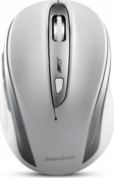 Mysz Perixx Mysz bezprzewodowa Perixx PERIMICE-721 optyczna 1600dpi 2.4 GHz, biało-srebrna, silent, cicha, bezklikowa