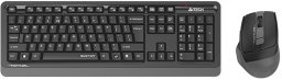 Klawiatura + mysz A4Tech A4tech FGS1035Q, bezprzewodowy biurowy zestaw klawiatura z myszą, szary