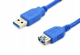 Kabel USB Accura USB-A - USB-A 1.8m M/F blue
