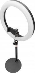Wizualizer Lamex Lampa pierścieniowa DIGITUS LED RING 10" wysuwany stojak, uchyt na telefon, pilot, USB 2m