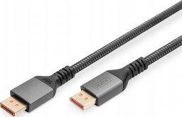 Wizualizer Seagate Kabel połączeniowy DIGITUS PREMIUM DisplayPort 2.1 16K60Hz DP/DP M/M czarny 1m