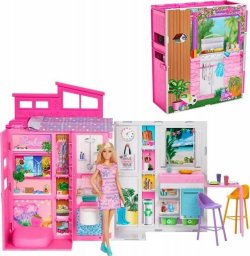  Mattel Barbie Przytulny Domek + Lalka Zestaw (HRJ77)