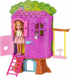  Mattel Lalka Barbie Chelsea Domek na drzewie + akcesoria