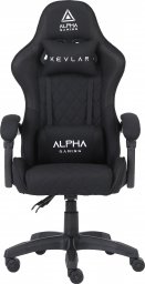 Fotel Alpha Gaming Fotel Gamingowy Krzesło Gracza Biurowy Alpha Gaming Kevlar Czarny Tkanina Materiał