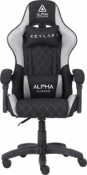 Fotel Alpha Gaming Fotel Gamingowy Krzesło Gracza Biurowy Alpha Gaming Kevlar Szary Tkanina Materiał