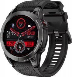 Smartwatch Manta MANTA Smartwatch sportowy Activ X GPS czarny + pom
