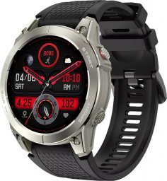 Smartwatch Manta MANTA Smartwatch sportowy Activ X GPS srebrny + po