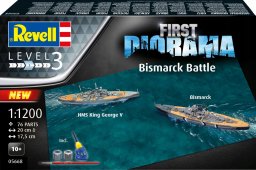  Revell Model plastikowy First Diorama Set Bismarck Battle