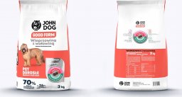 John Dog JOHN DOG Good Form Adult Średnie i duże rasy wieprzowina z wołowiną - sucha karma dla psa - 3 kg