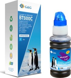 Tusz G&G G&G kompatybilny ink / tusz z BT-5000C, NPR-BT5000C, cyan, 5000s