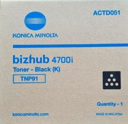 Toner Konica Minolta KONICA MINOLTA TNP-91 Toner black ACTD051 KM Bizhub 4700 i