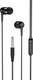 Słuchawki XO Xo Słuchawki Przewodowe Ep37 Jack 3,5Mm Dokanałowe Czarne