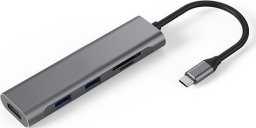 HUB USB Extra Digital Adapter USB Type-C - 2 x USB 3.0, HDMI, SD, TF