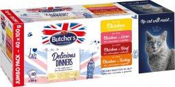 Butcher’s BUTCHER'S Delicious Dinners Jumbo Pack - mokra karma dla kota - 40x100 g