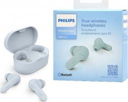 Słuchawki Philips SŁUCHAWKI PHILIPS DOUSZNE BEZPRZEWODOWE BLUETOOTH TRUE WIRELESS TWS NIEBIESKIE TAT1108BL>
