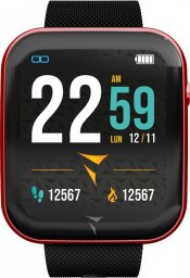 Smartwatch Techmade Smartwatch damski Techmade TM-TALK-RED czarny pasek