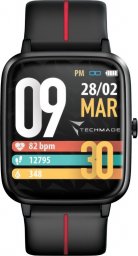 Smartwatch Techmade Smartwatch męski Techmade TM-MOVE-BKR czarny pasek