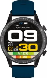 Smartwatch Techmade Smartwatch męski Techmade TM-ROCKS-BL niebieski pasek