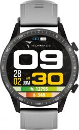 Smartwatch Techmade Smartwatch męski Techmade TM-ROCKS-GY szary pasek