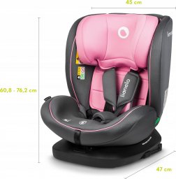 Fotelik samochodowy Lionelo FOTELIK SAMOCHODOWY OBROTOWY BASTIAAN I-SIZE 0-36KG 40-150CM PINK BABY