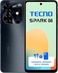 Smartfon TECNO Mobile  Spark Go 2024 4/64GB Czarny  (BG6_64+4_GB)