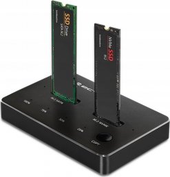 Stacja dokująca Qoltec Stacja dokująca Qoltec dysków SSD M.2 | NVMe | SATA | USB-C | DUAL 2 x 2TB