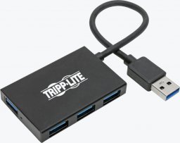 HUB USB Eaton 4-portowy, smukły, przenony koncentrator USB-A USB 3.2 Gen 1 Obudowa aluminiowa U360-004-4A-AL