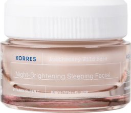  Korres Apothecary Wild Rose Night-Brightening Sleeping Facial rozświetlający krem do twarzy na noc 40ml 