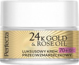  Perfecta 24K Gold & Rose Oil luksusowy krem przeciwzmarszczkowy na dzień i na noc 70+ 50ml 