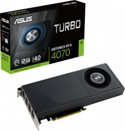 Karta graficzna Asus Turbo GeForce RTX 4070 12GB GDDR6X (TURBO-RTX4070-12G)