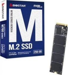 Dysk SSD Biostar M760 256GB M.2 2280 PCI-E x4 Gen3 NVMe (M760-256GB)