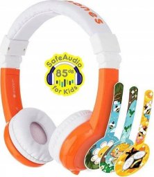 Słuchawki BuddyPhones Słuchawki z mikrofonem BuddyPhones Explore Orange dla dzieci 85dB