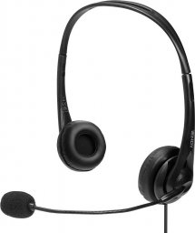 Słuchawki Lindy Słuchawki z mikrofonem LINDY przewodowe Jack 3,5mm USB-C czarne