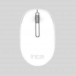 Mysz Inca INCA Maus IWM-241RB 1200 DPI,CANDY DESIGN 3D Weiß, 2,4GHz