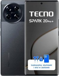 Smartfon Tecno Spark 20 Pro+ 8/256GB Grafitowy  (4894947019111)