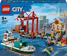  LEGO City Nadmorski port ze statkiem towarowym (60422)